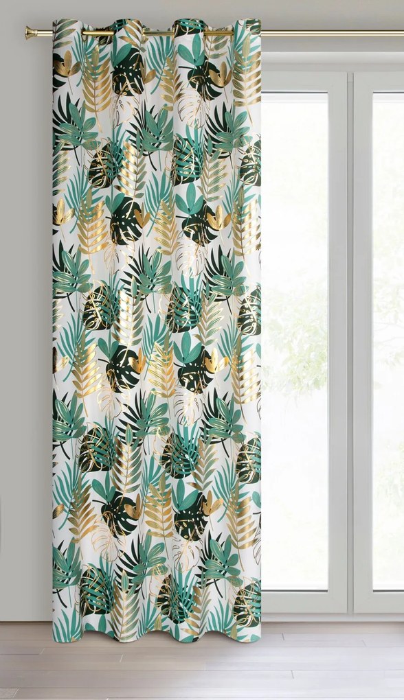 ZÁVES NA KRÚŽKOCH MALTA 140X250 CM VZOROVANÁ