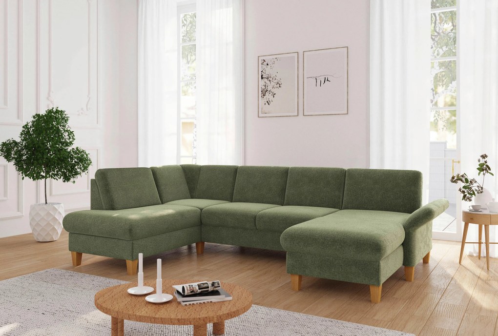 XXXLutz SEDACIA SÚPRAVA, textil, svetlozelená Sit & More - Sedačky - 00014401613B