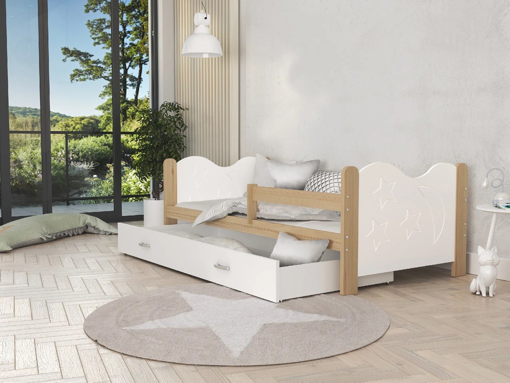GL Mickey 160x80 biela Farba: Jelša