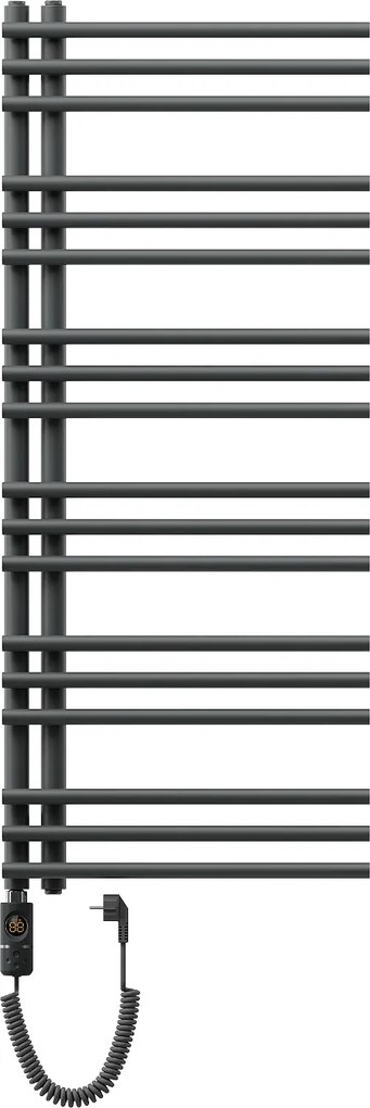 Mexen Neptun, elektrické vykurovacie teleso 1200 x 500 mm, 600 W, antracitová, W101-1200-500-2600-66