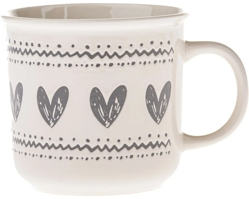 Keramický hrnček Srdiečka I, 450 ml