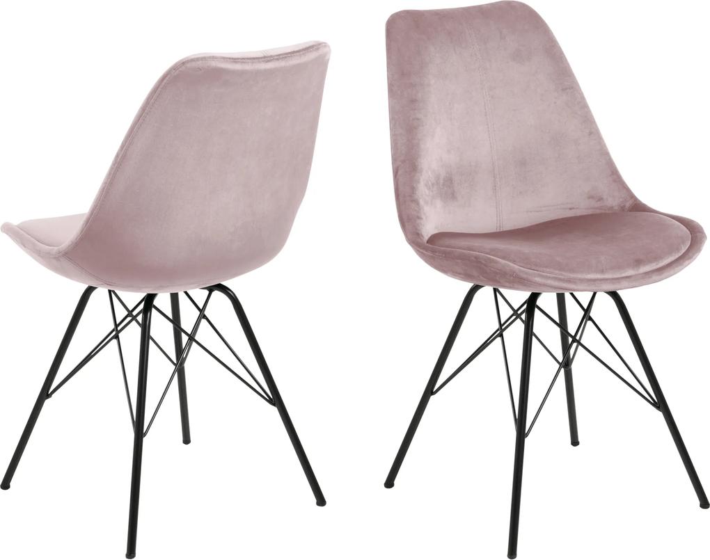 Bighome - Jedálenská stolička ERIS, ružová, čierna