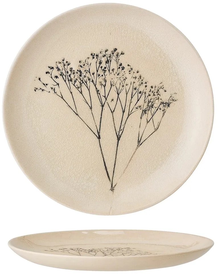 Hnedý dezertný kameninový tanier ø 22 cm Bea – Bloomingville