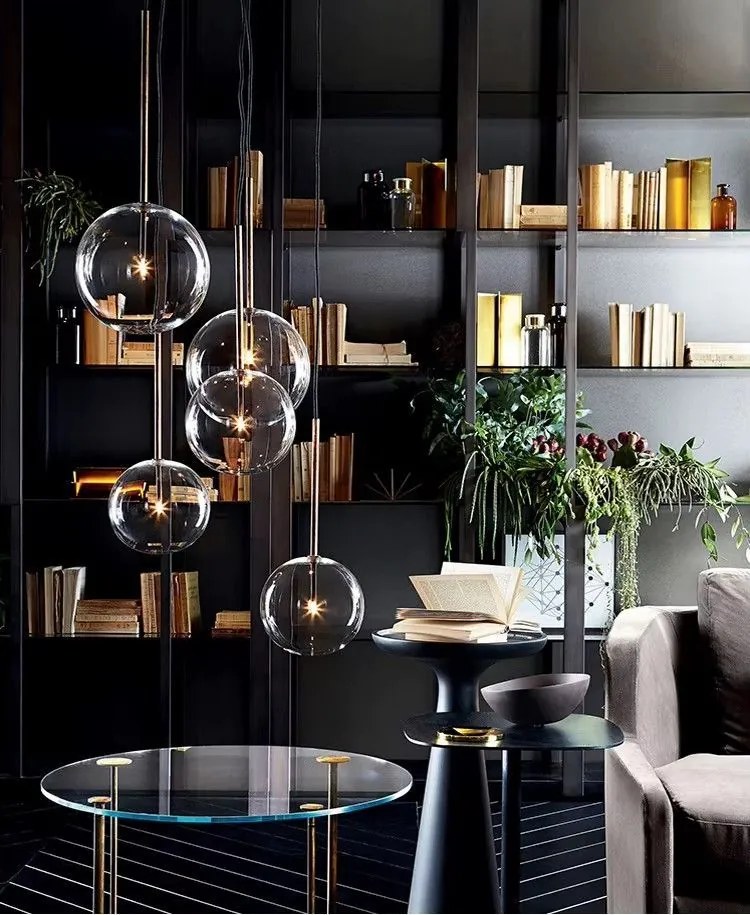 Toolight Toolight, sklenené guľové závesné stropné svietidlo 20cm, 1xG4, APP1685-1CP, chróm, OSW-04305