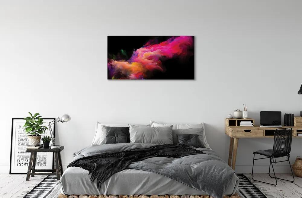 Obraz na plátne ružová fraktály 120x60 cm
