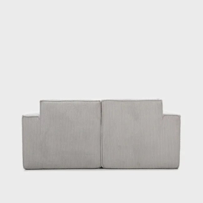 Dvojmiestna pohovka LYKKE sivá 746819