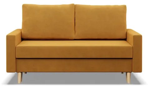 Dvojmiestna pohovka BLANK Elegant rozkladacia, žltá