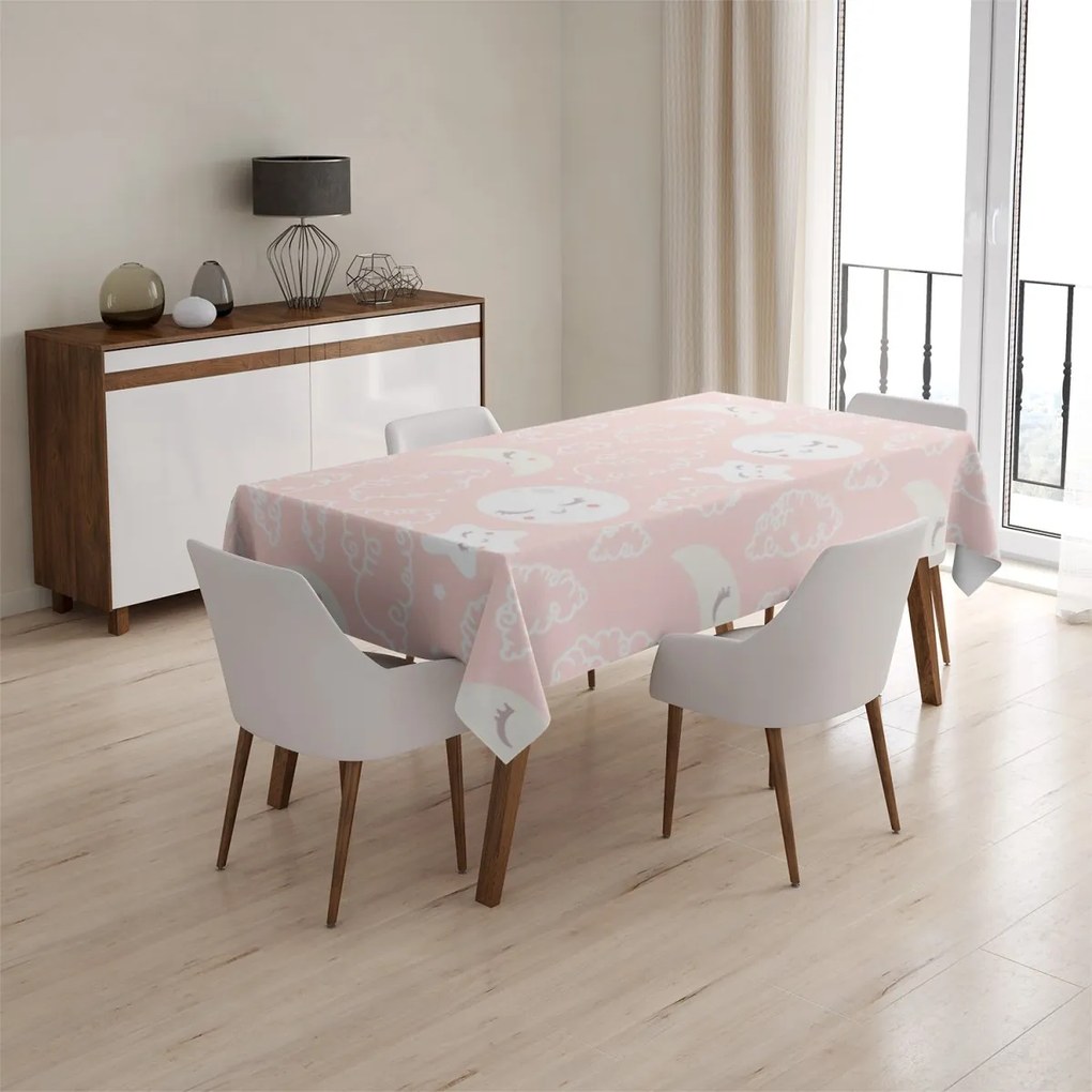Sablio Obrus Oblaky a mesiac - 130x130 cm