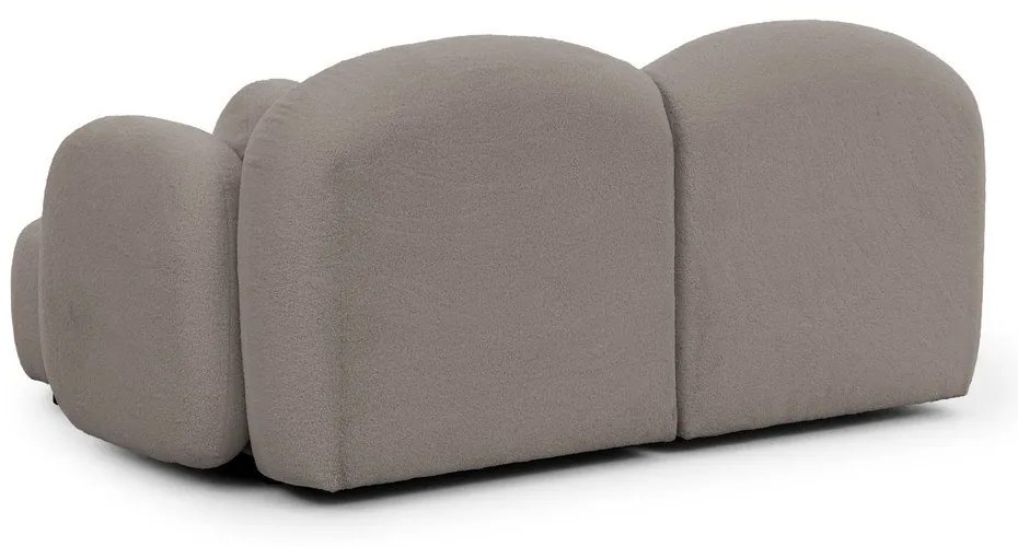 Sivá rohová pohovka z textílie buklé (pravý roh/s leňoškou) Orbit – Ropez