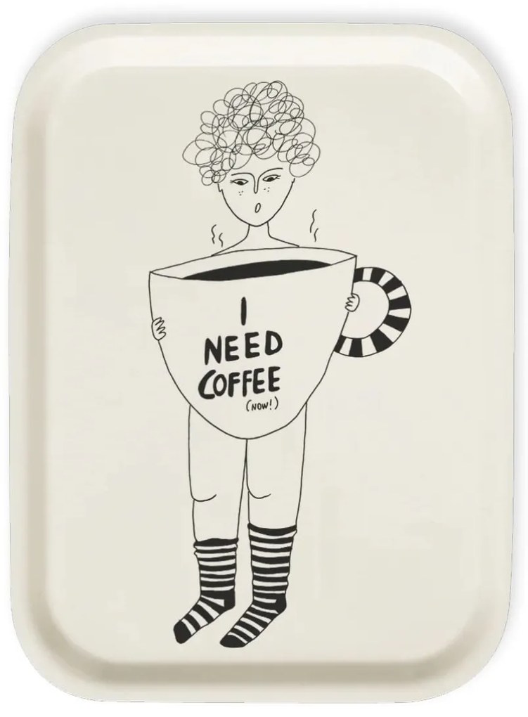 helen b Servírovací tác Coffee Now 27 x 20 cm