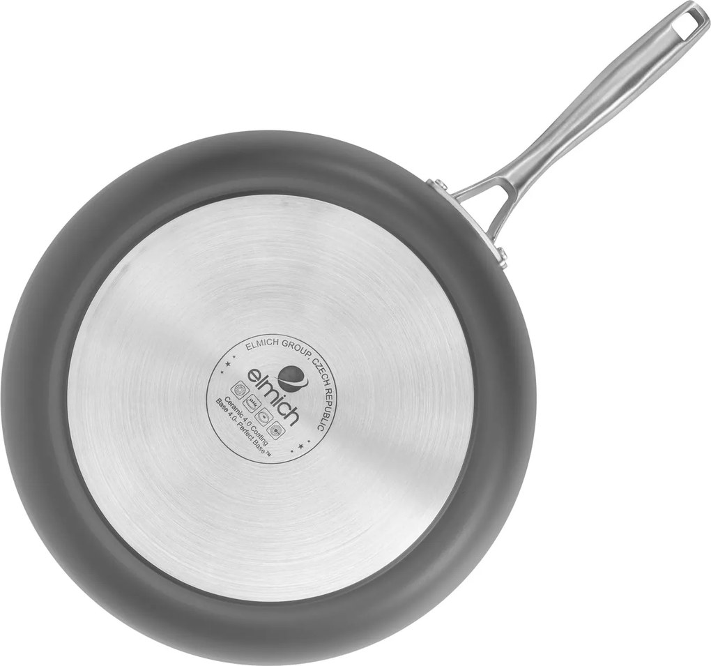 Elmich Nepriľnavá keramická panvica Vital Ø 24 cm - tmavosivá