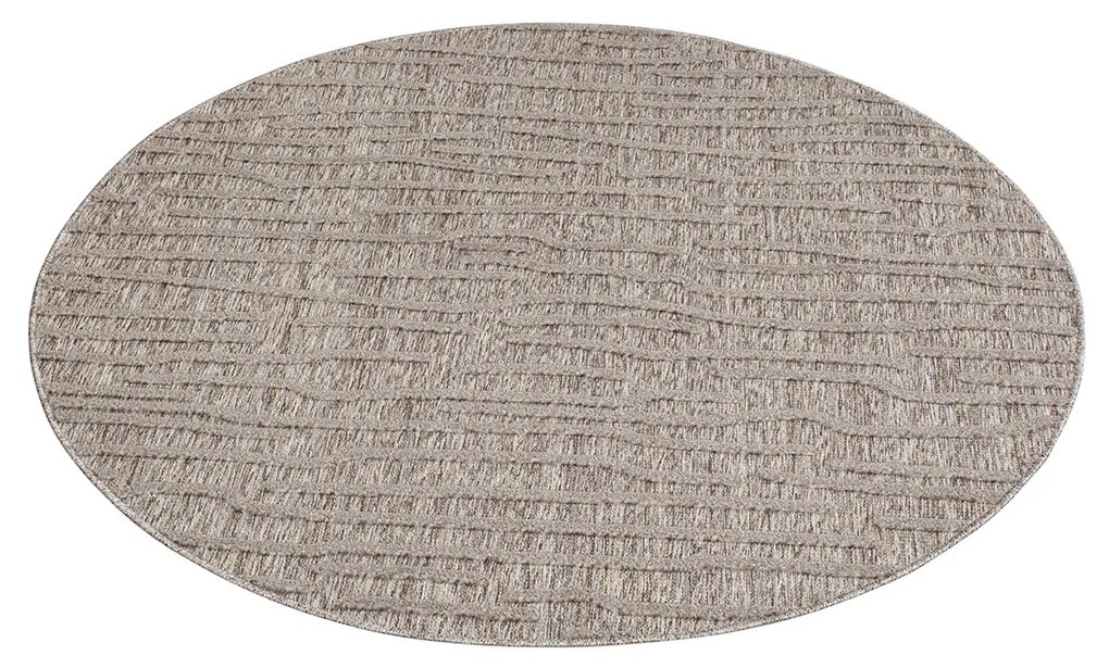 Dekorstudio Okrúhly terasový koberec SANTORINI - 450 hnedý Priemer koberca: 120cm