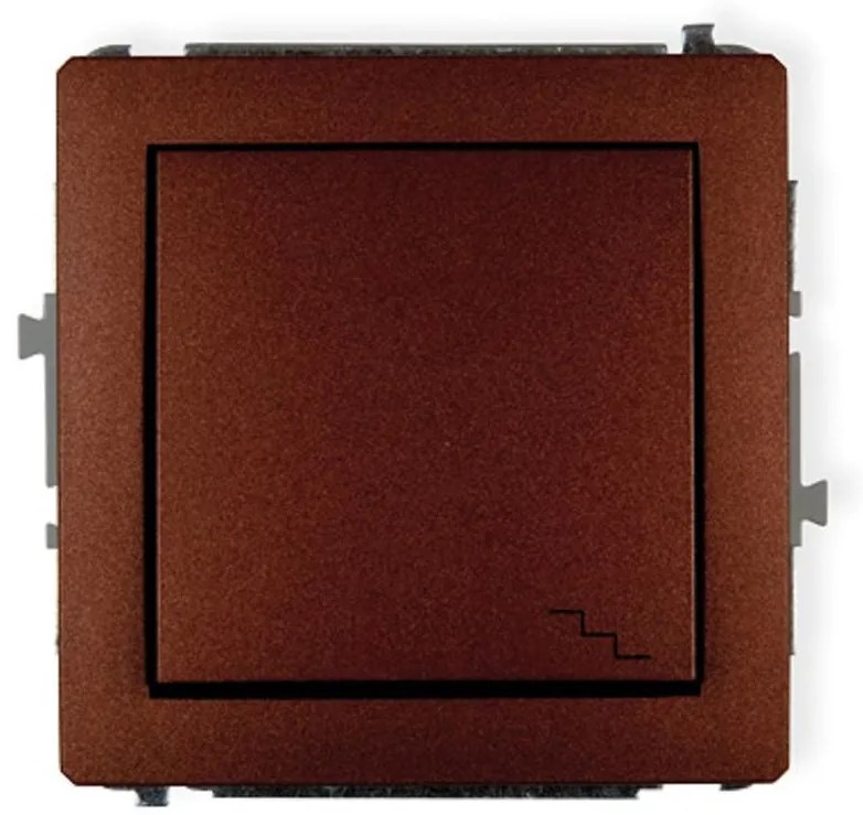 Vypínač schodisko hnedý D DWP-3