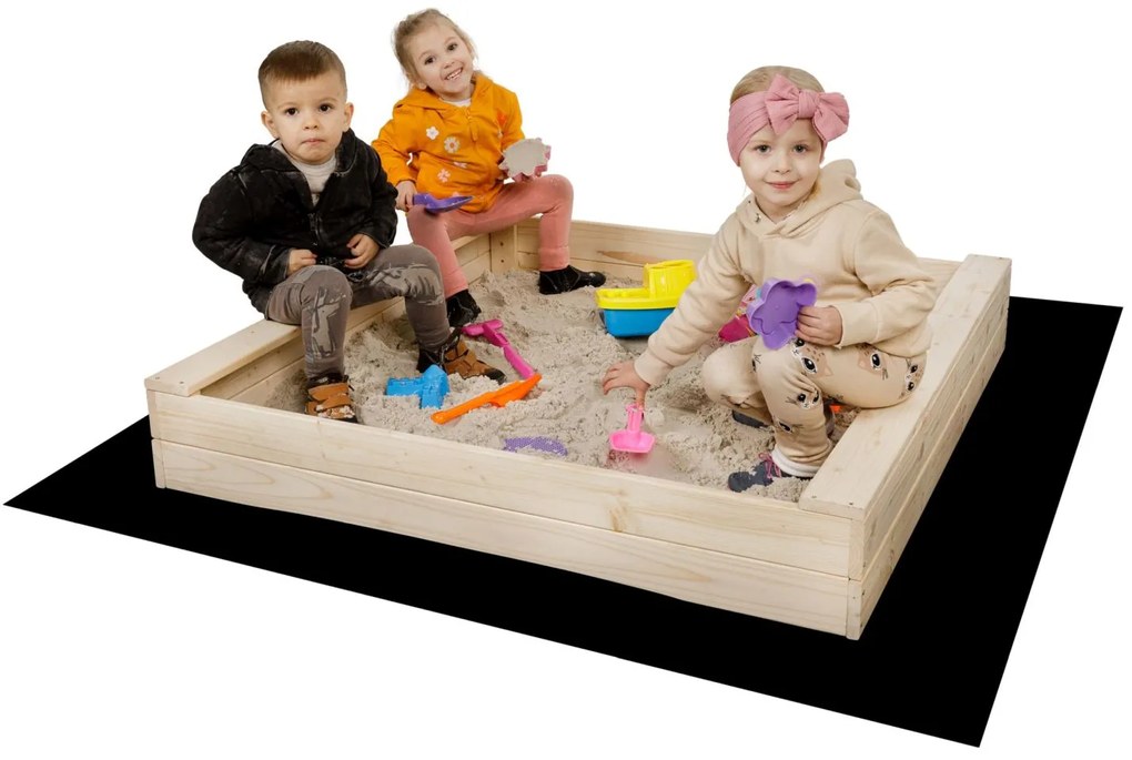 SandTropic Pieskovisko drevené 120x120