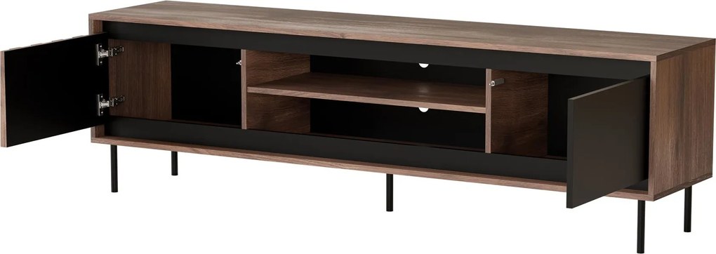 Televízny stolík Swing 180 cm orech/čierny