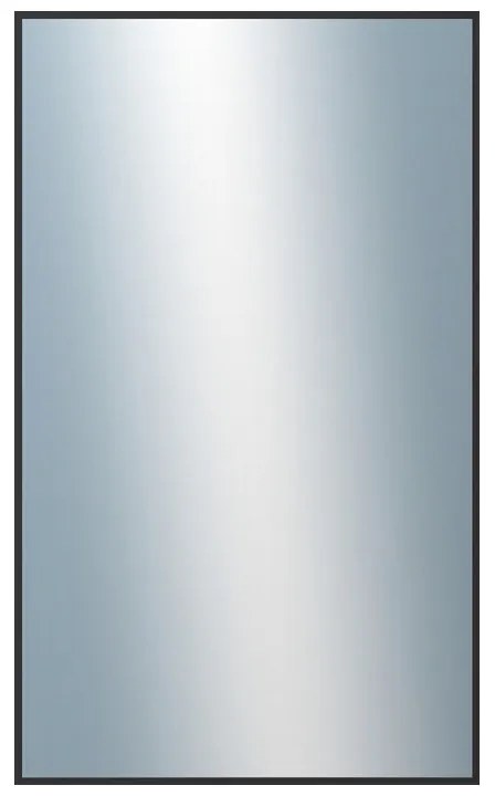 DANTIK - Zrkadlo v rámu, rozmer s rámom 60x100 cm z lišty Hliník čierna (7003021)