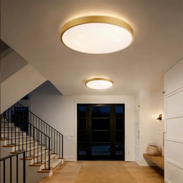 Brilagi - stmievateľné LED svietidlo GLASS POOL DOUBLE LED/80W/230V 60 cm zlaté + DO