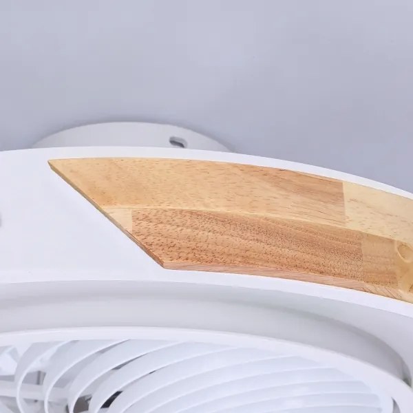Brilagi-LED Stmievateľné svietidlo s ventilátorom LED/30W/230V 3000-6500K biela/dub + DO