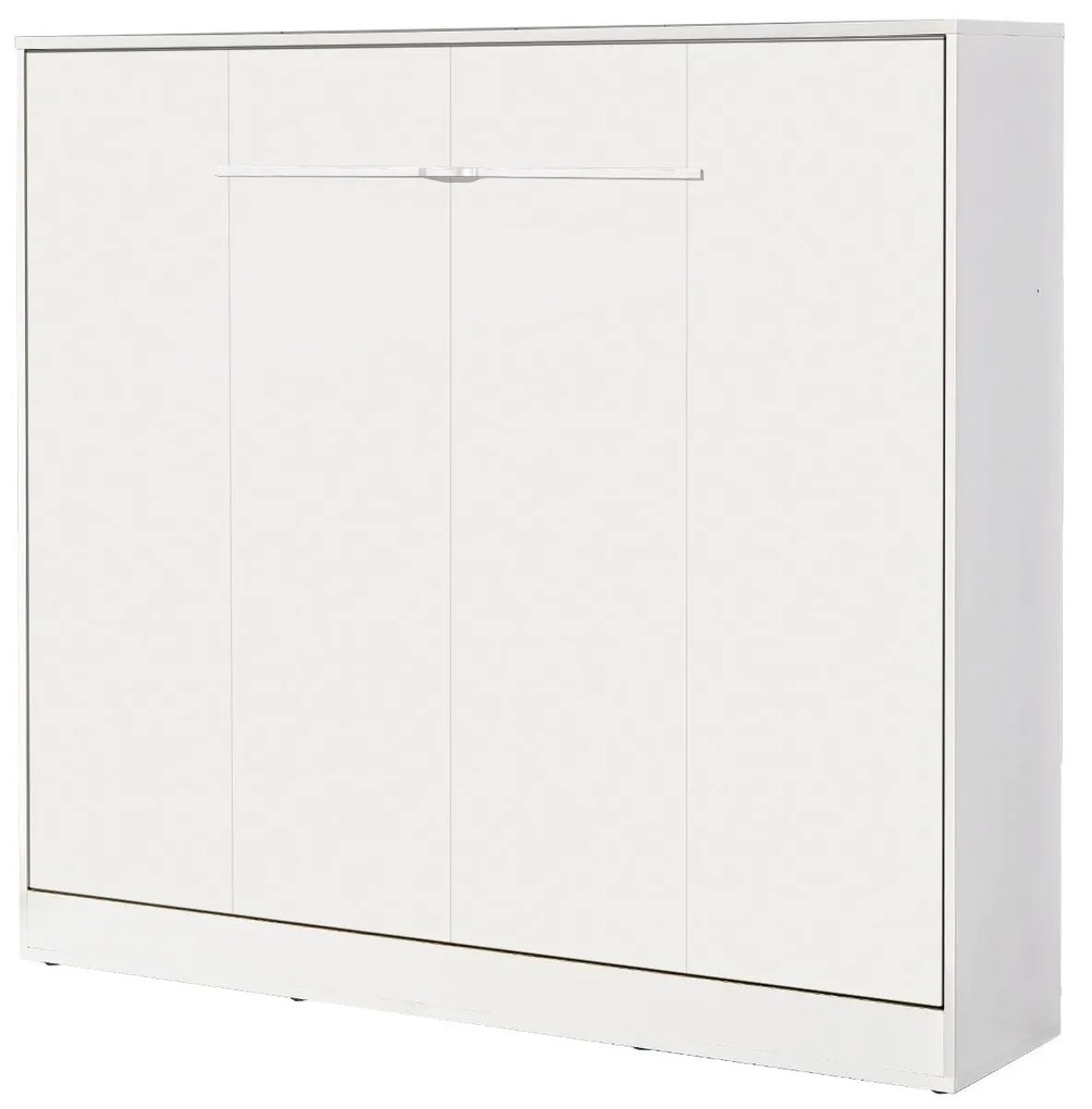 Sklápacia posteľ 160 Perfecto II (biela + biela + biela) (horizontálna) (bez osvetlenia). Akcia -20%. Vlastná spoľahlivá doprava až k Vám domov. 1128905