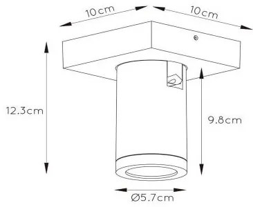 Lucide 09930/05/30 - LED Stmievateľné bodové svietidlo TAYLOR 1xGU10/5W/230V IP44
