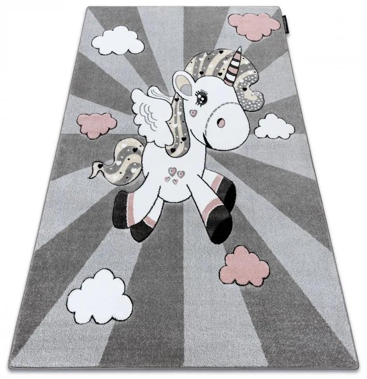 Dywany Łuszczów Detský kusový koberec Petit Unicorn grey - 160x220 cm