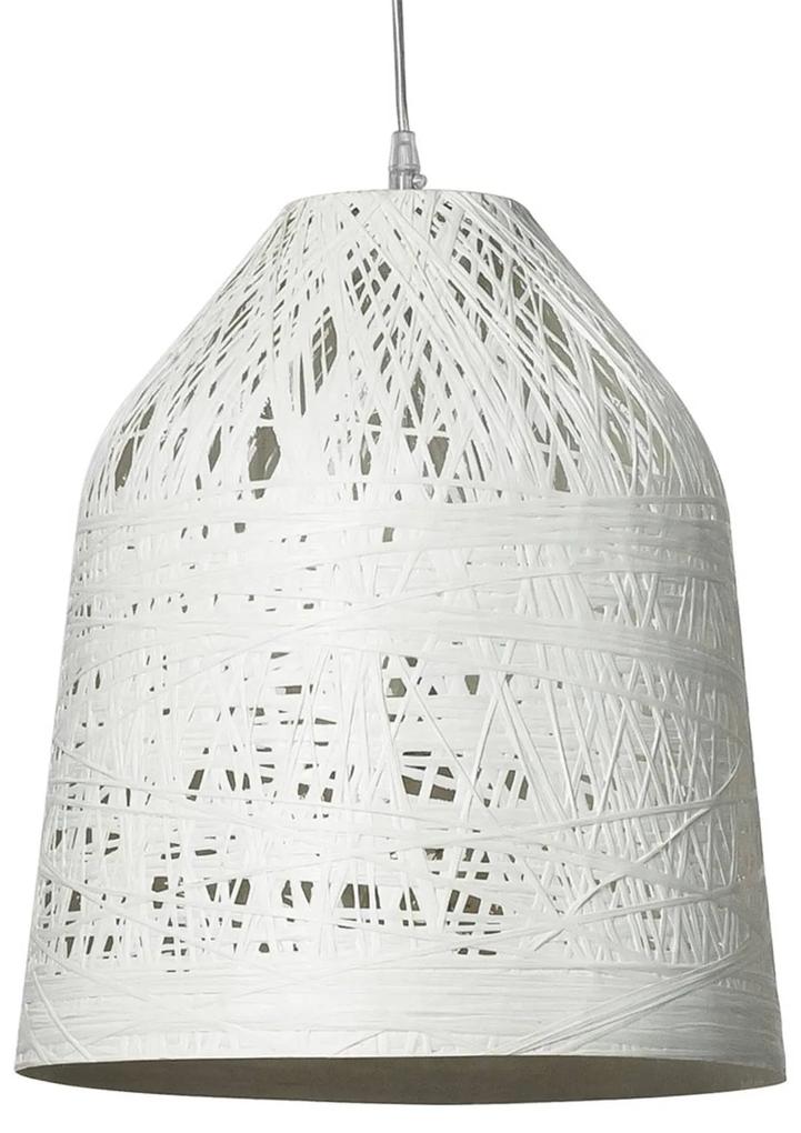 Karman Black Out – biela závesná lampa, 35 cm