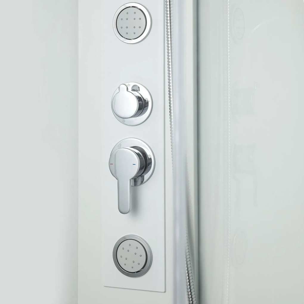 Novoterm Hydromasážny box NV-Wega 90x90 biely