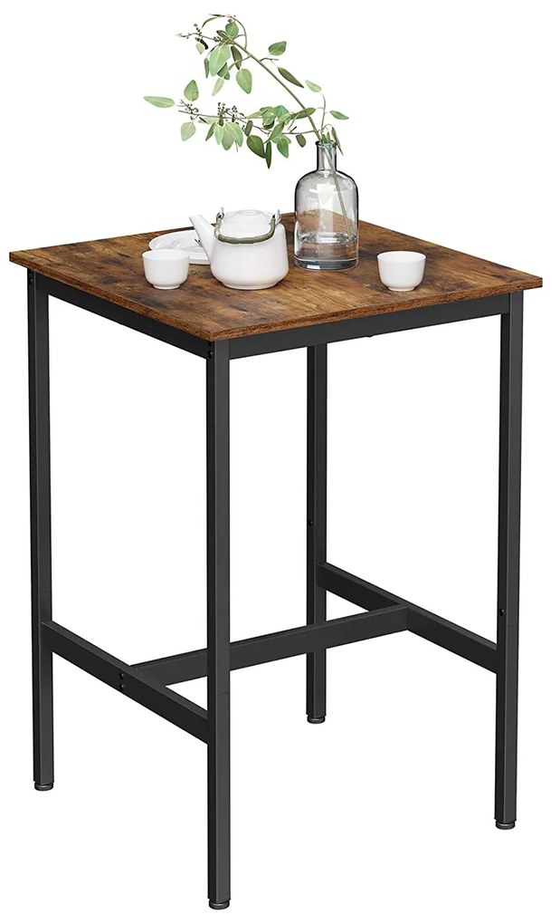 Vasagle Barový stôl Anice, Rustikálna hnedá