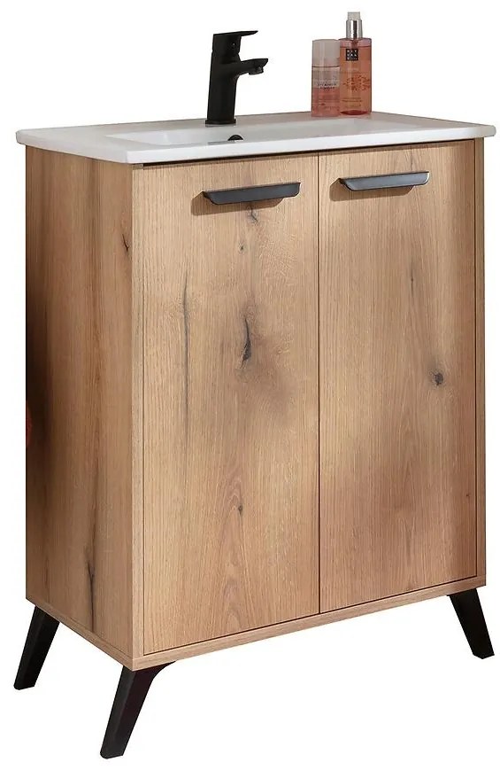 Kúpeľňová skrinka pod umývadlo 60 NOVA dub evoke