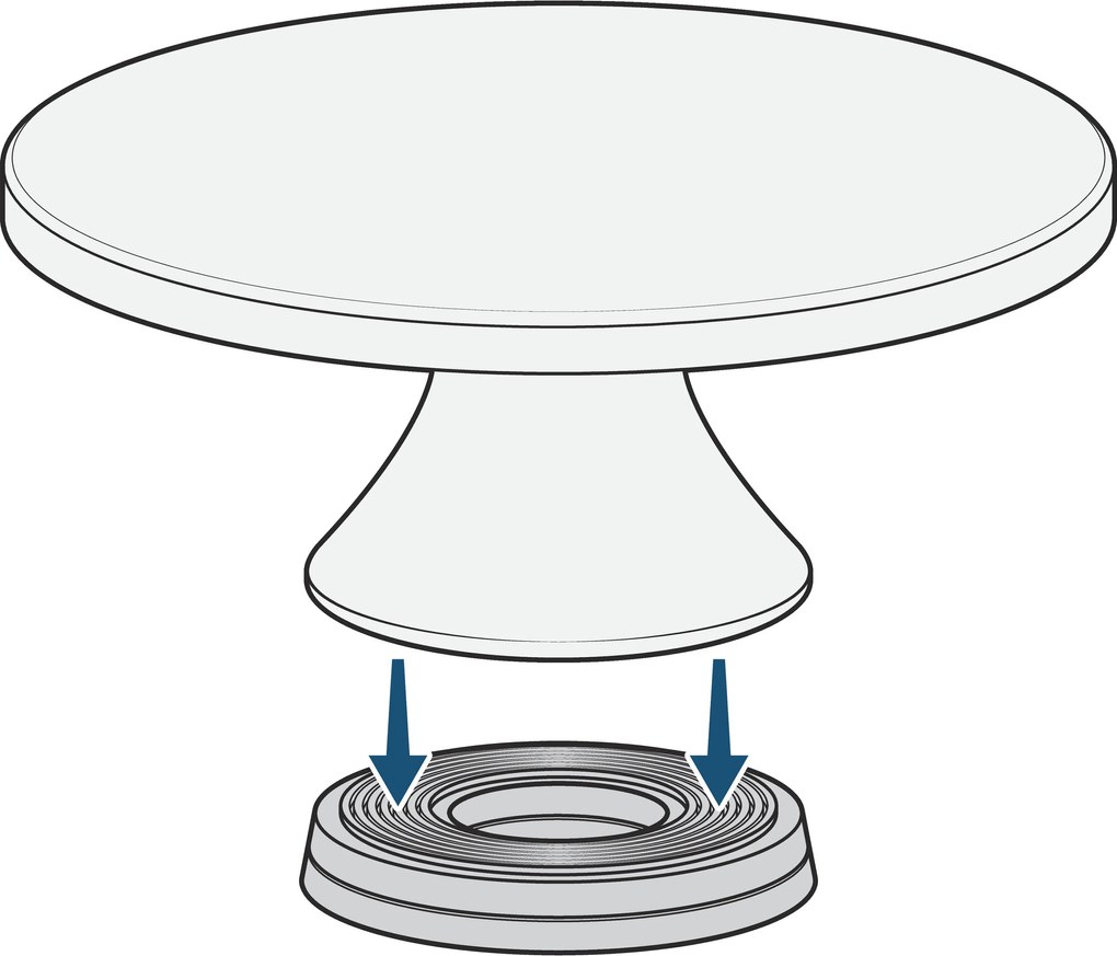 Otočný stojan na tortu