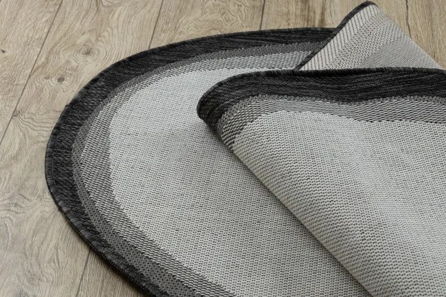 Koberec ORGANIC 2125 / krémový / čierny / naturálny