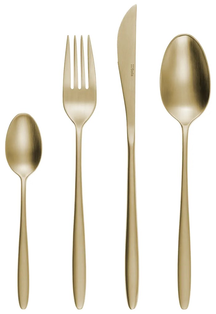 Príborový set 16 ks – Vivo PVD Champagne matný - 140301