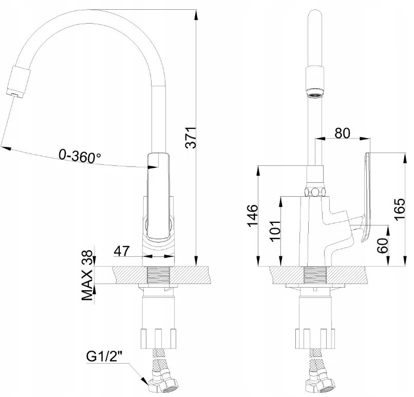 Invena Ligaria, vysoká drezová batéria s elastickým ramenom, systém Eco Start, čierna matná, INV-BZ-39-004-L Leták: https://cloud.invena.pl/s/nnXaZKg3crBrRkz/download?path=%2FPliki%20do%20strony%20www%2FBZ-39-004-L/Inne/BZ-39-004-L-ulotka…