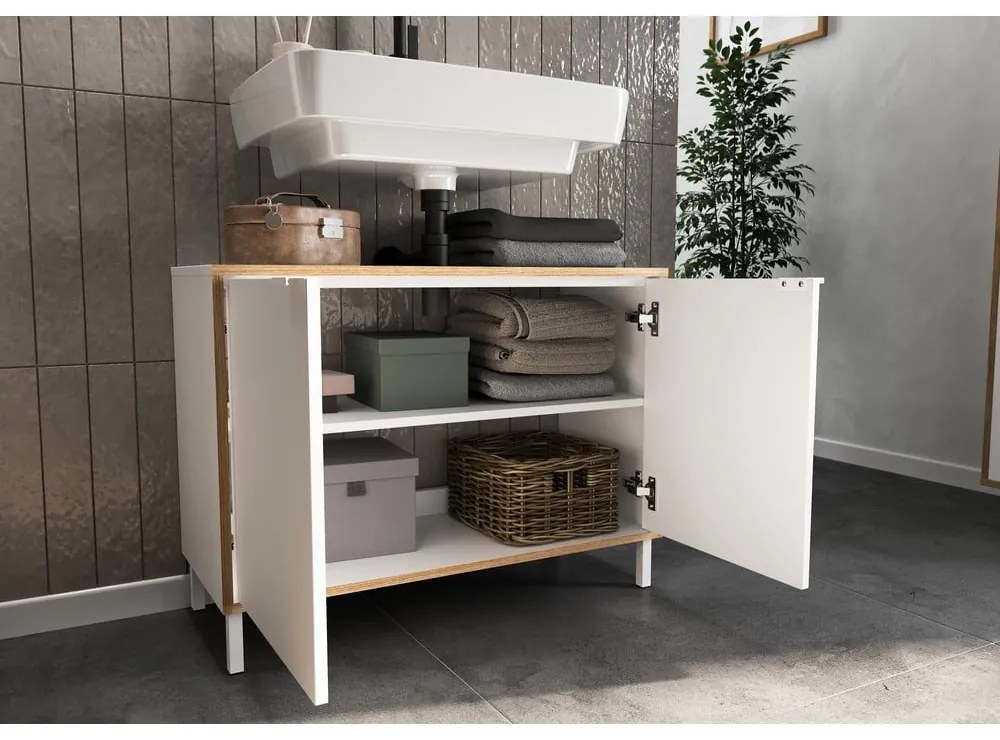 Biela kúpeľňová zostava Topeka – Germania