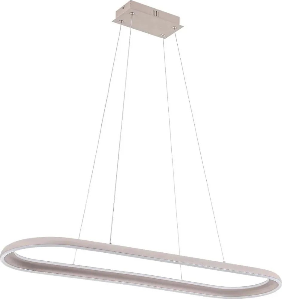 LED luster na lanku CASHMERE LED/80W/230V 30x100 cm béžový