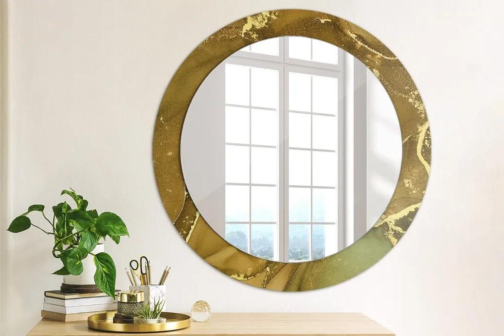 Okrúhle dekoračné zrkadlo s motívom Kovové víry fi 70 cm