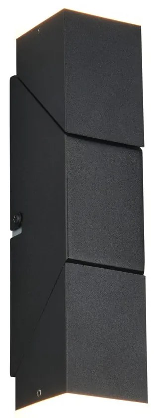 Matne čierne LED nástenné svietidlo Raglan – Trio