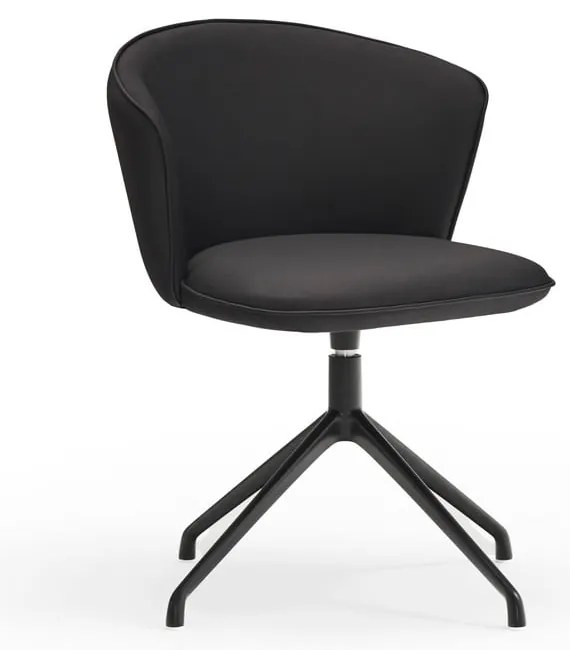 Čierne čalúnené jedálenské kreslá v súprave 2 ks Add – Teulat