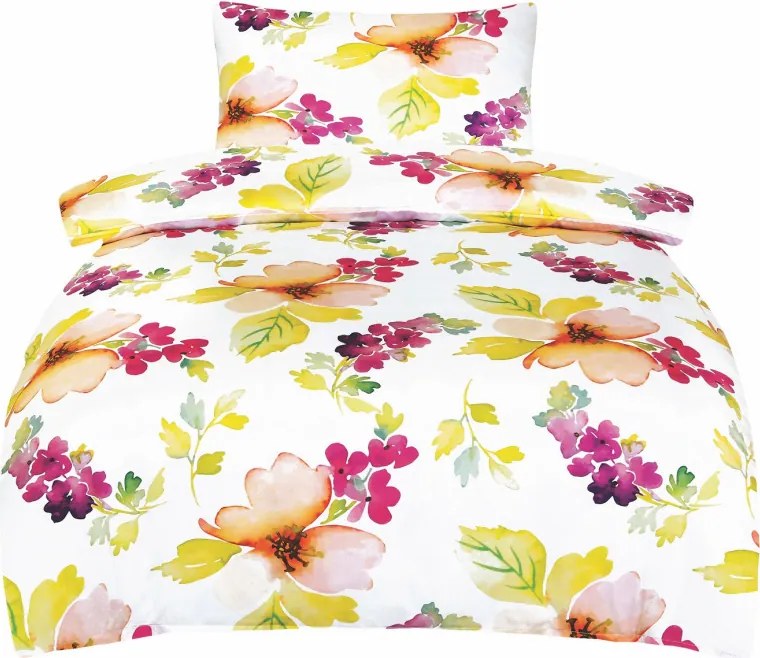 Jahu Bavlněné saténové povlečení DELUXE Margot 140x200, 70x90 cm