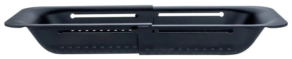 Čierne rozšíriteľné cedidlo Wenko Black Outdoor Kitchen Sivo