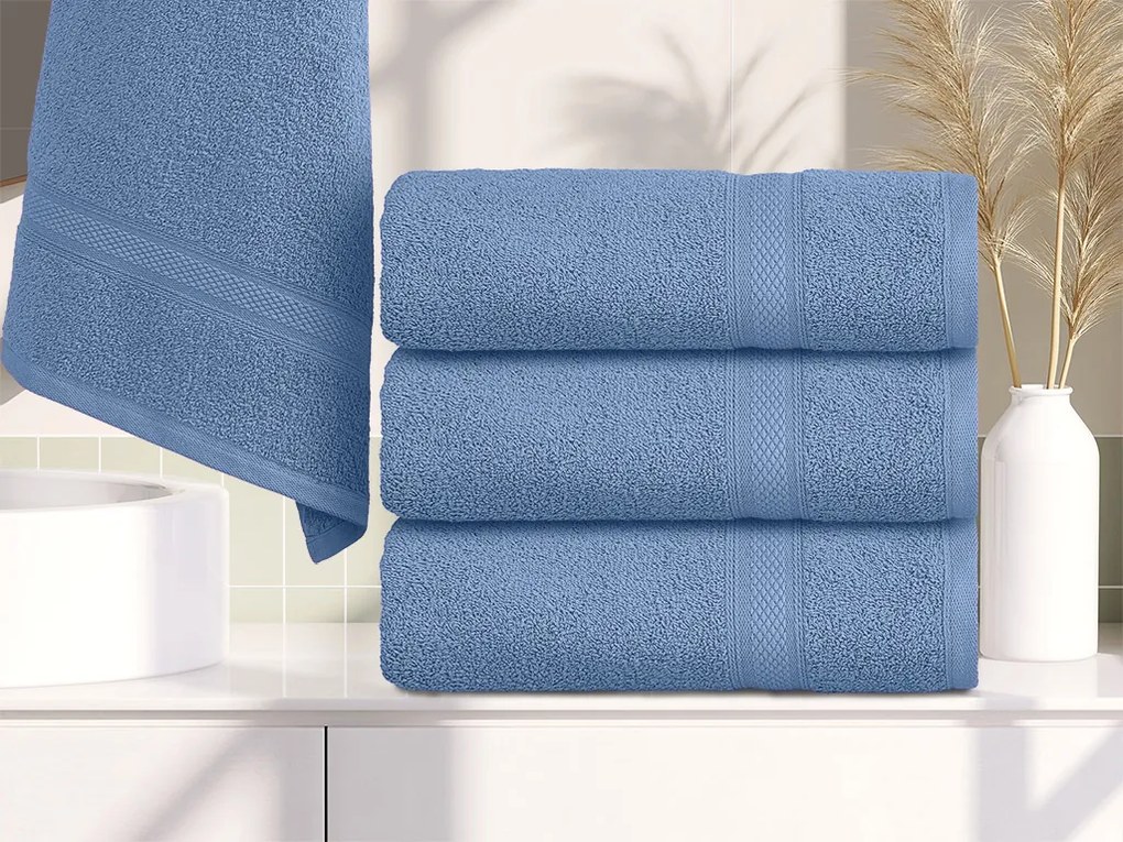 Uterák CLARYSSE ELEGANCE 60x110 cm modrý, 100% bavlna