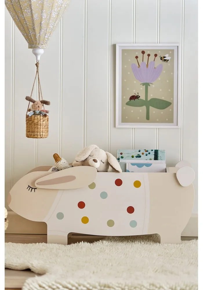 Krémová detská knižnica 87x38x32 cm Villja – Bloomingville Mini