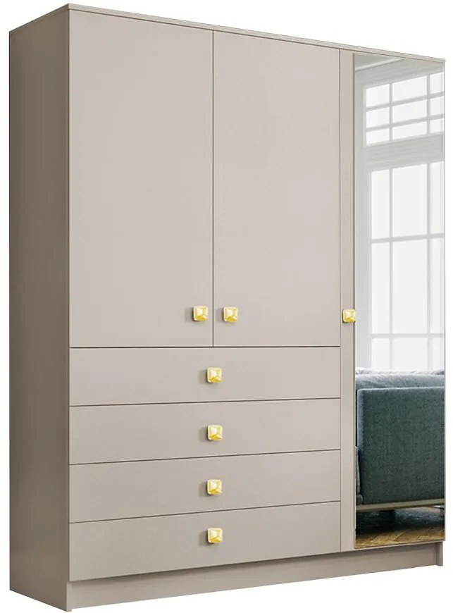 Skriňa Bogota 150 cashmire+rukoväť zlatá