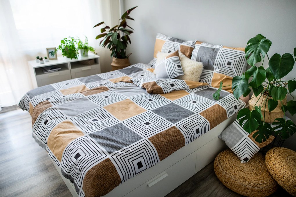 myHOUSE PIAZZE bavlnené obliečky DeLuxe 140x200cm 3 Set Balenie