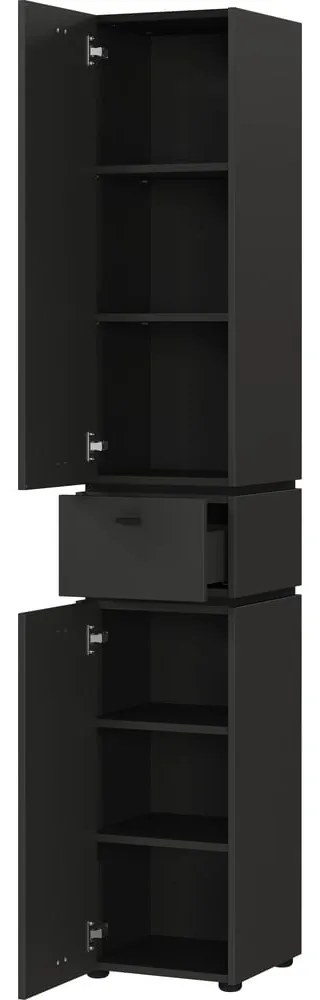 Antracitovosivá vysoká kúpeľňová skrinka 34x189 cm Modesto – Germania