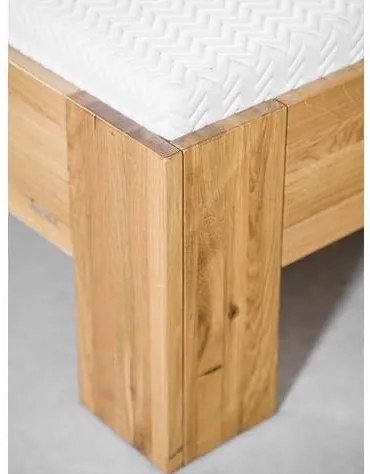 Ahorn GRADO - masívna dubová posteľ 120 x 190 cm, dub masív