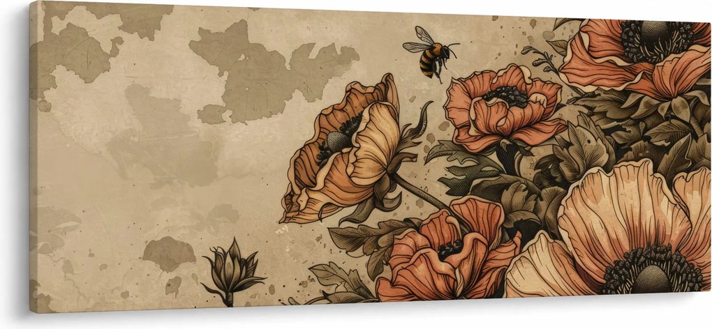 Obraz - Včelia lúka II. (120x50 cm)