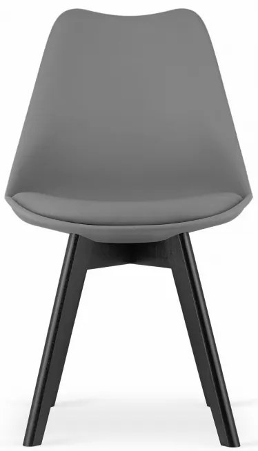 Jedálenská stolička MARK - grafitová (čierne nohy)