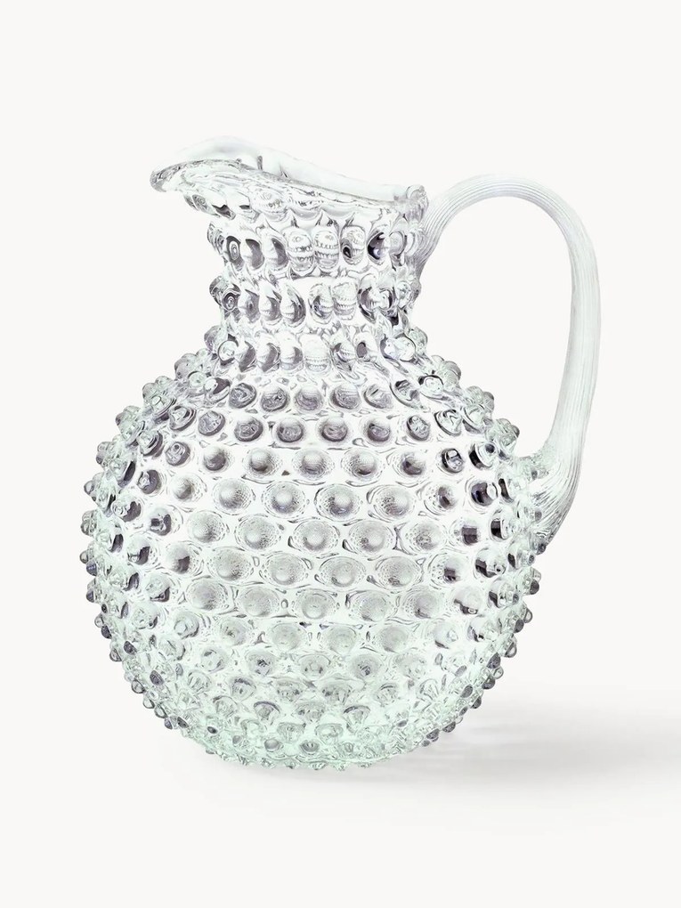 Ručne fúkaný džbán Hobnail, 2 l