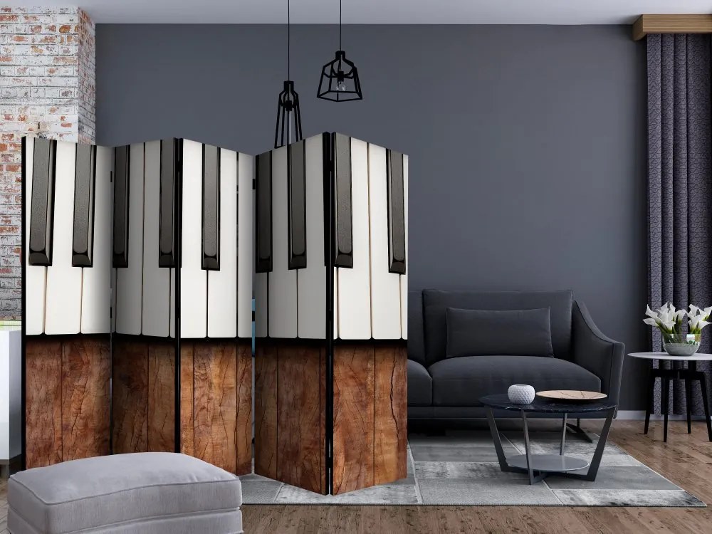 Artgeist Paraván - Inspired by Chopin - mahogany [Room Dividers]